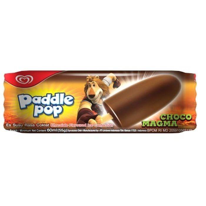 Nilai Kandungan Gizi Eskrim Paddle Pop Choco Magma