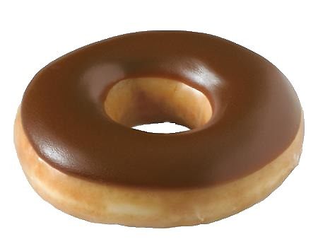 Image produk donat Krispy kreme chocolate iced