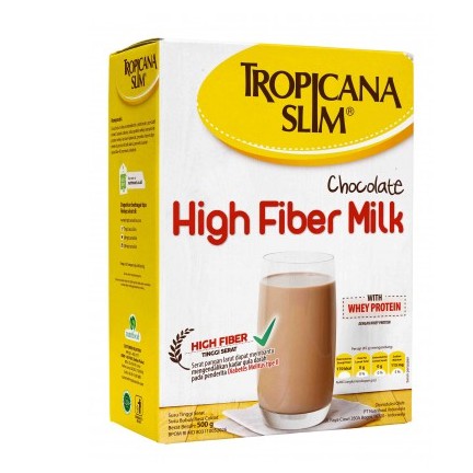 Image produk Susu tropicana slim high fiber milk cokelat