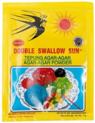 Nilai kandungan gizi Agar-agar double swallow sun