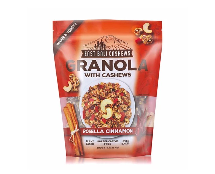 Image produk East Bali Cashews Granola With Rosella Cinnamon