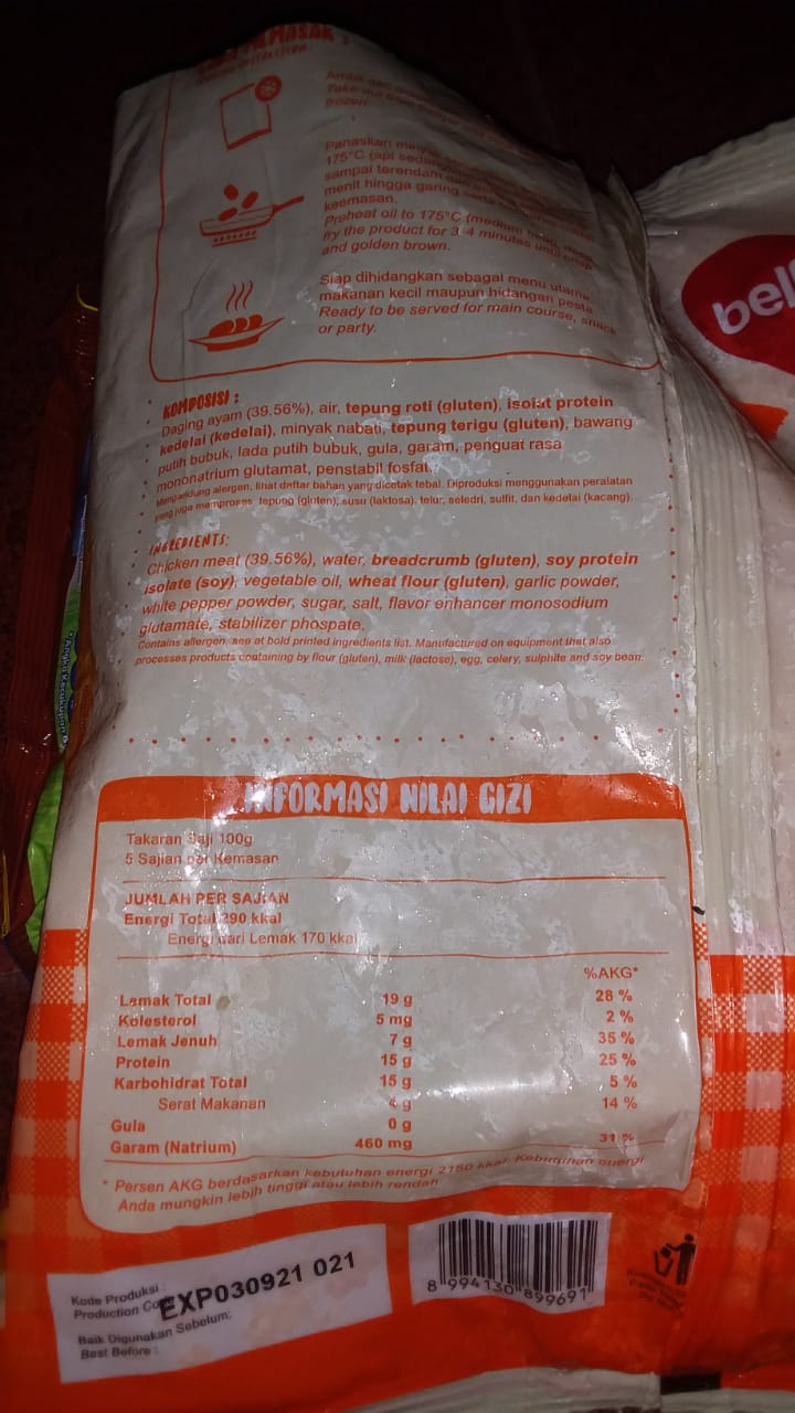 Image produk belfoods chicken Nugget crunch 