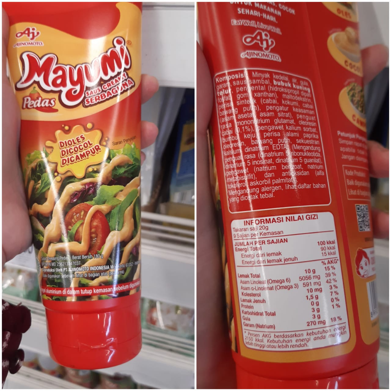 Image produk Mayumi saus creamy serbaguna rasa pedas (180 g)