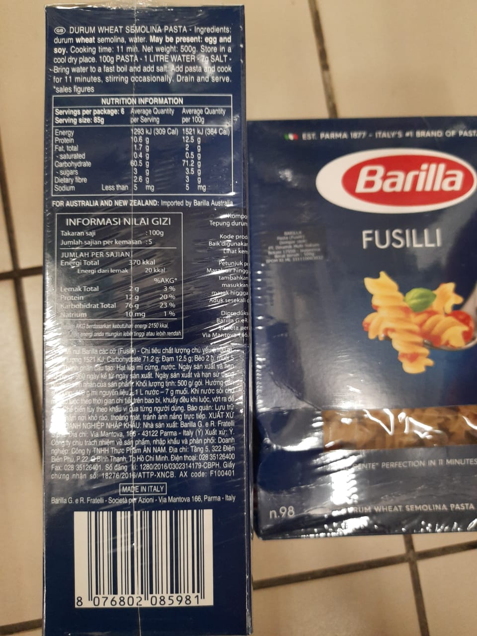 Image produk Barilla fusilli