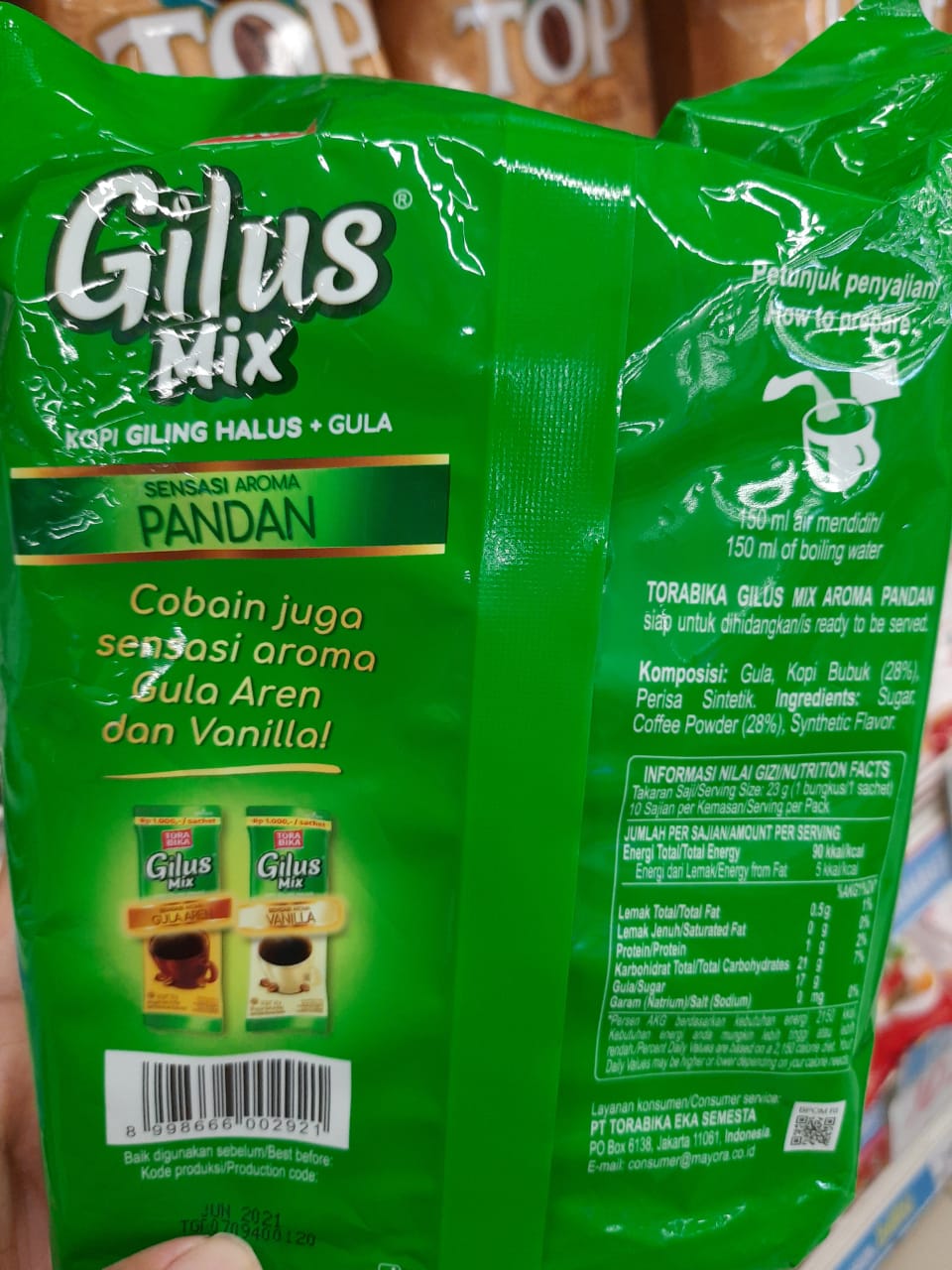 Image produk Gilus mix sensasi aroma pandan (isi 10 sachet)