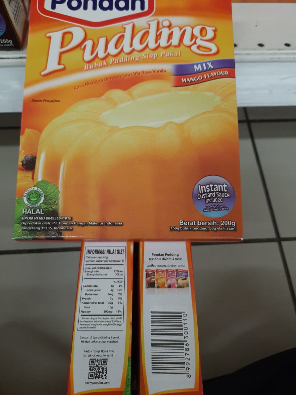 Image produk Pondan Pudding rasa mangga (200 g)