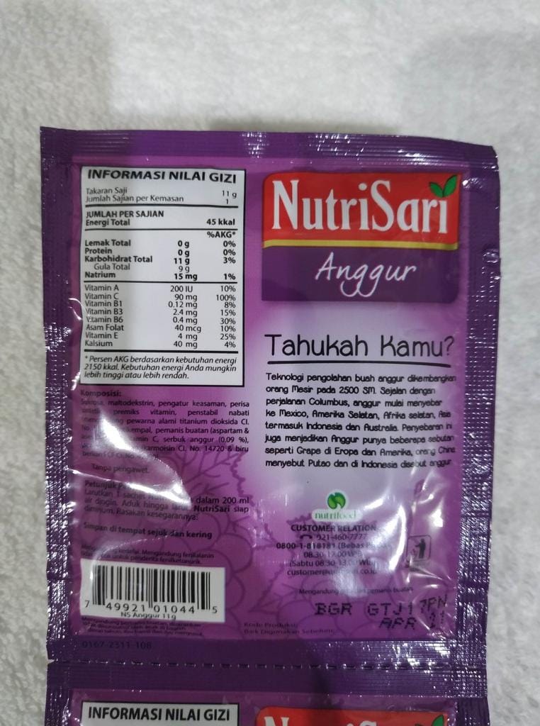 Image produk Nutrisari Anggur