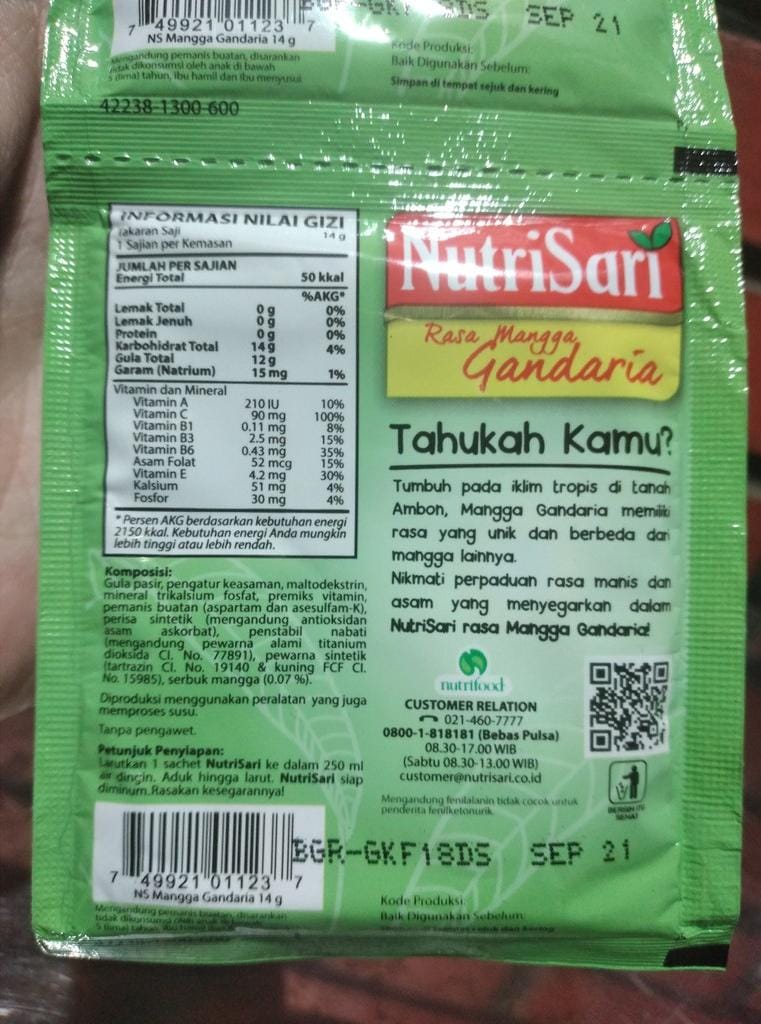 Image produk Nutrisari Mangga Gandaria