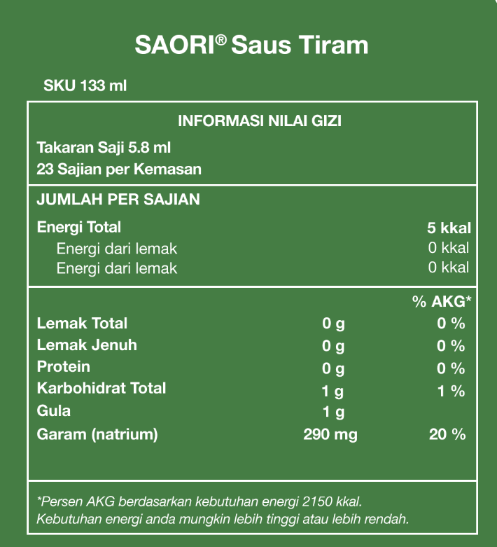 Image produk Saori Saus Tiram