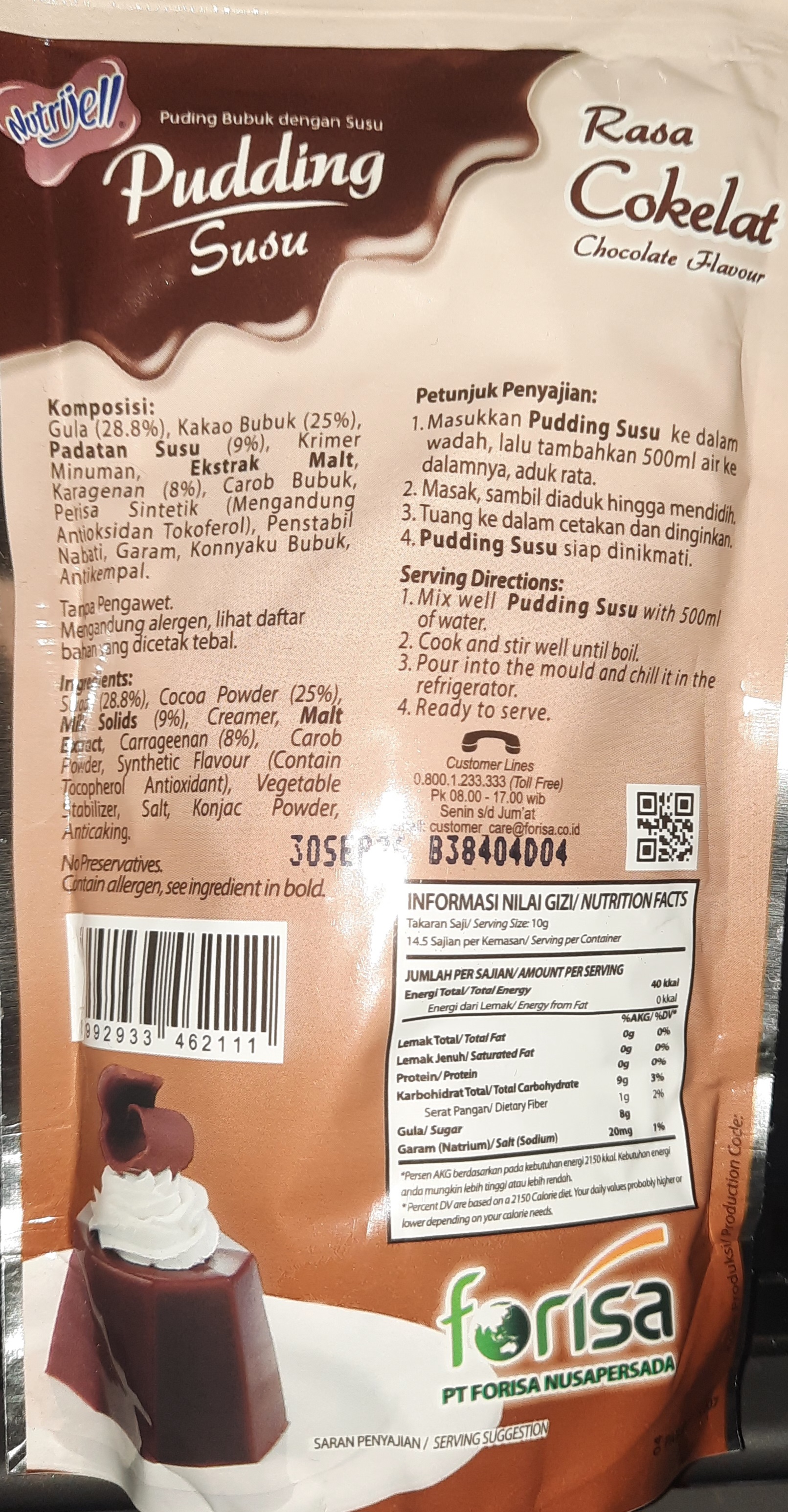 Image produk Nutrijell Pudding Susu Rasa Cokelat
