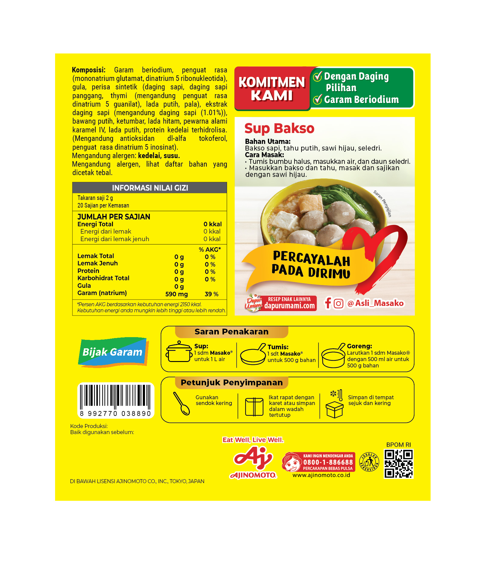 Image produk Masako Daging Sapi