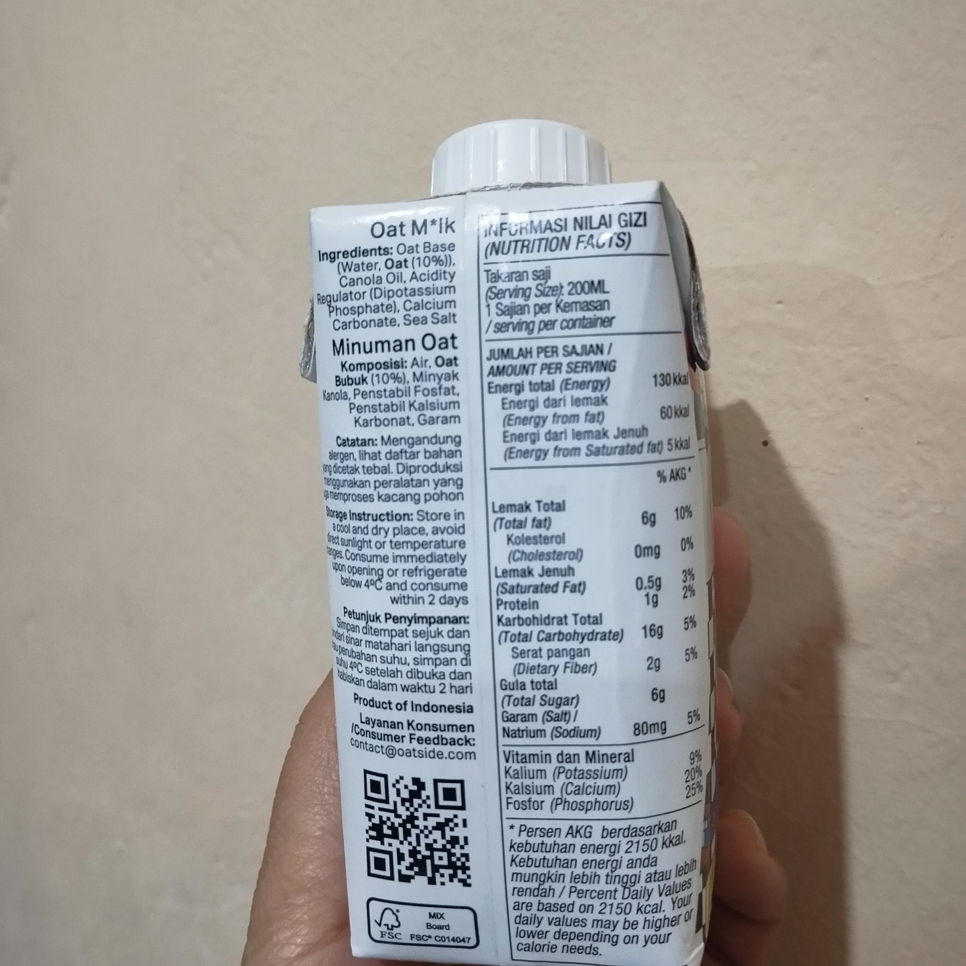Image produk Oat Milk Oatside rasa original