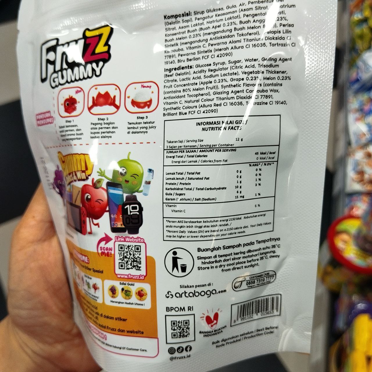 Image produk Fruzz Gummy (kembang gula lunak)