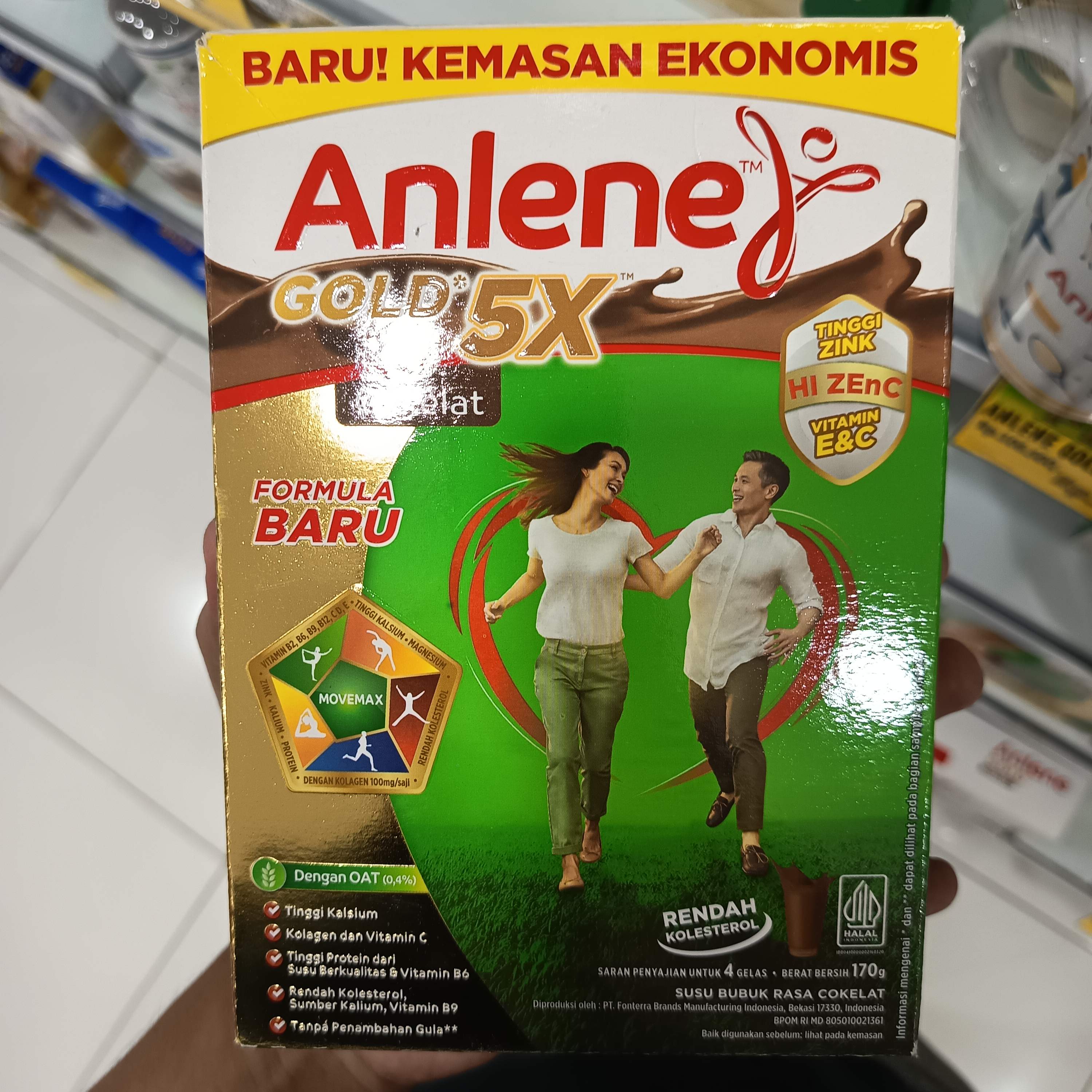 Image produk Anlene Gold 5X Coklat 170g