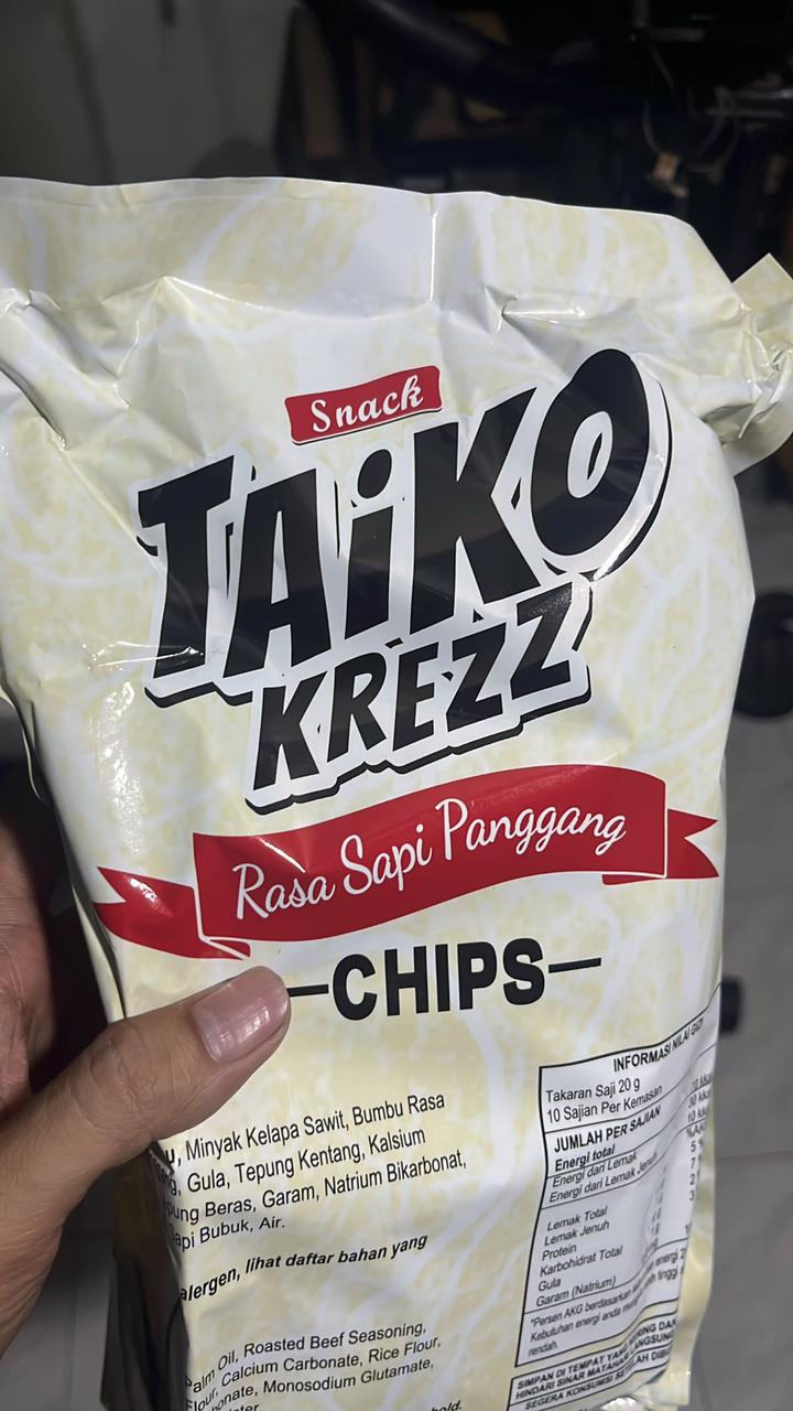 Image produk Taiko Krezz Chips Rasa Sapi Panggang