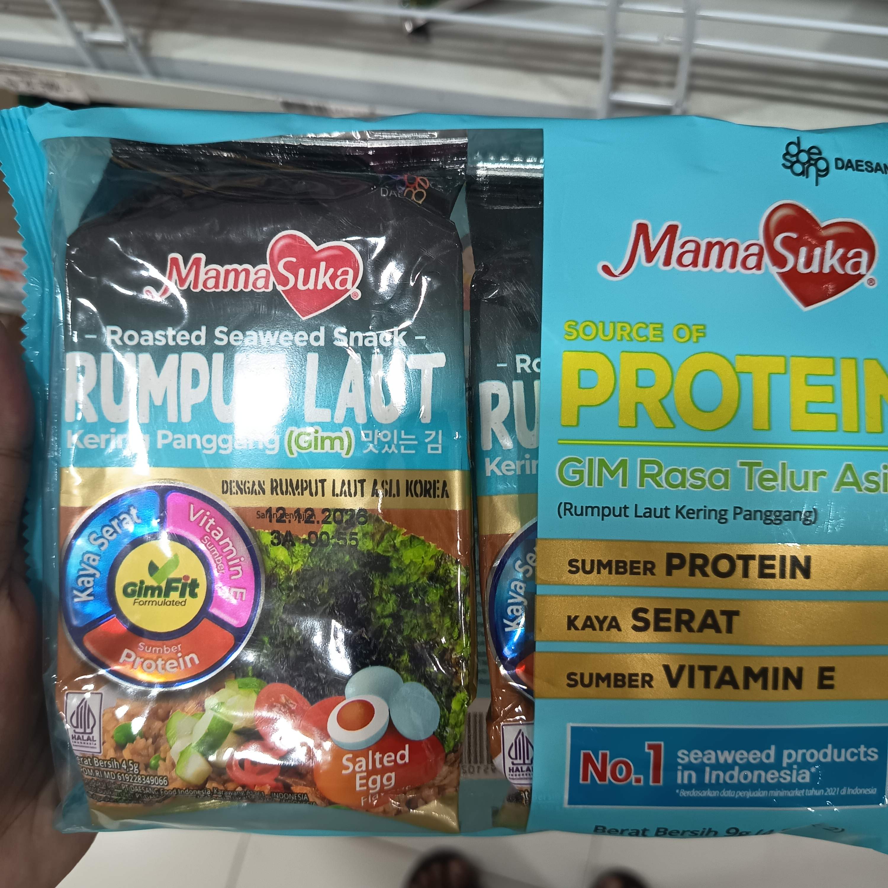 Image produk MamaSuka Rumput Laut Rasa Salted Egg