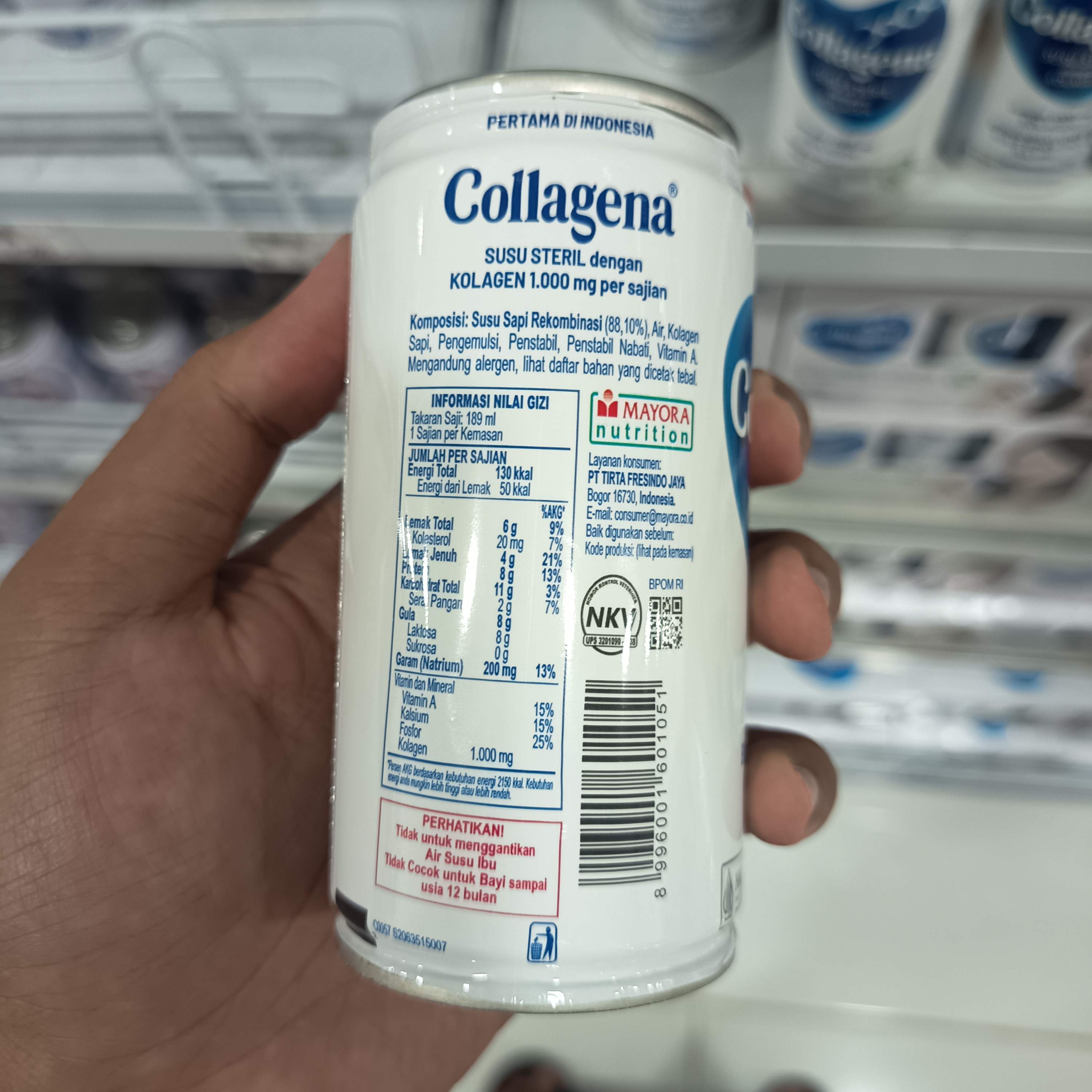 Image produk Collagena Susu Steril dengan Kolagen 189 mL